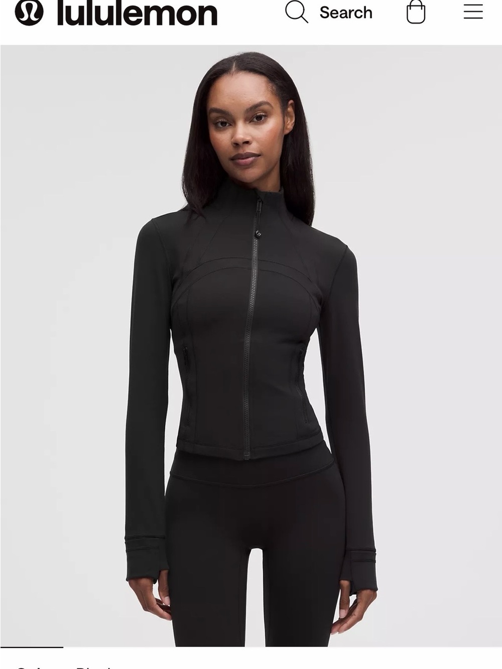 lululemon define cropped jacket